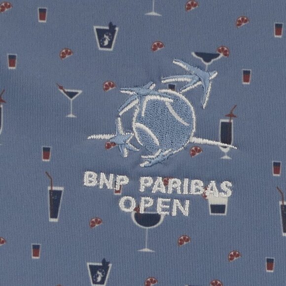 Straight Down Performance Men's XXL Polo Shirt Cocktail Print AOP - Picture 3 of 6